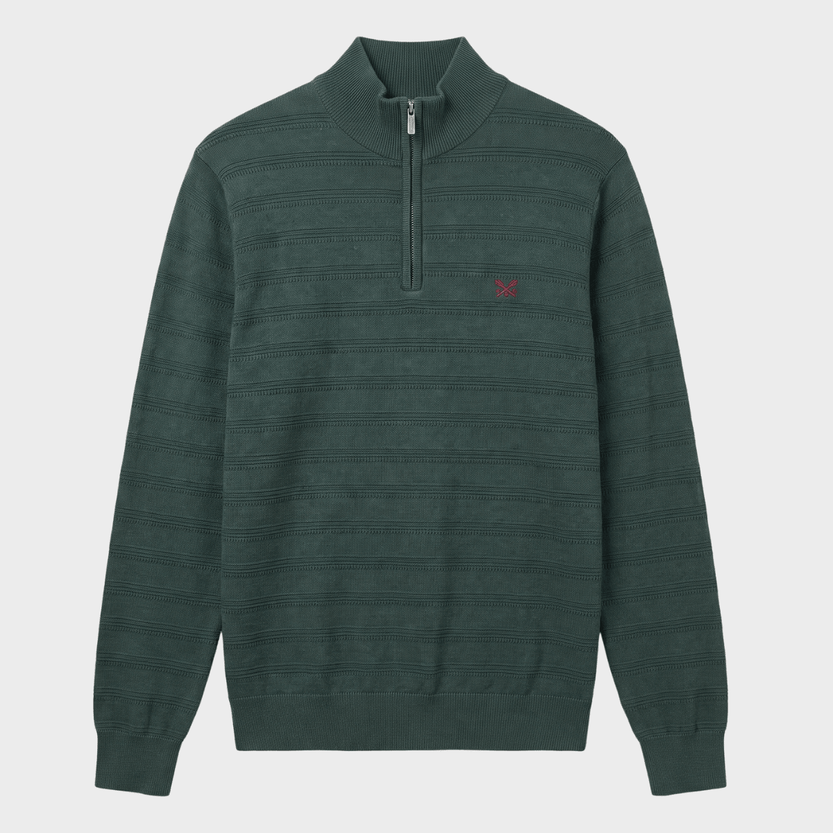 Men's Green 1/4 Zip Jumper from You Know Who's