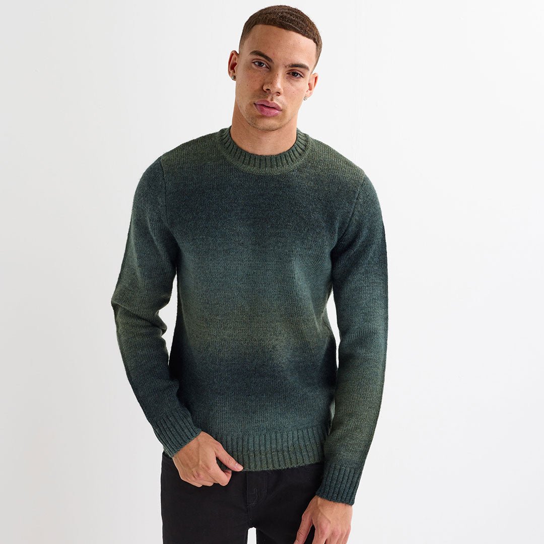 Mens Green Crew Neck Jumper from You Know Who's