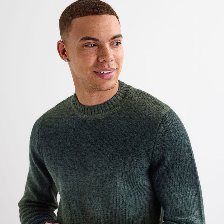 Mens Green Crew Neck Jumper from You Know Who's