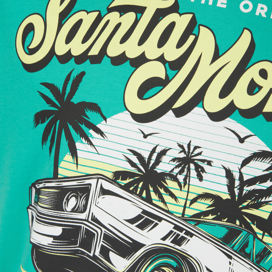 Mens Green Santa Monic T-shirt from You Know Who's