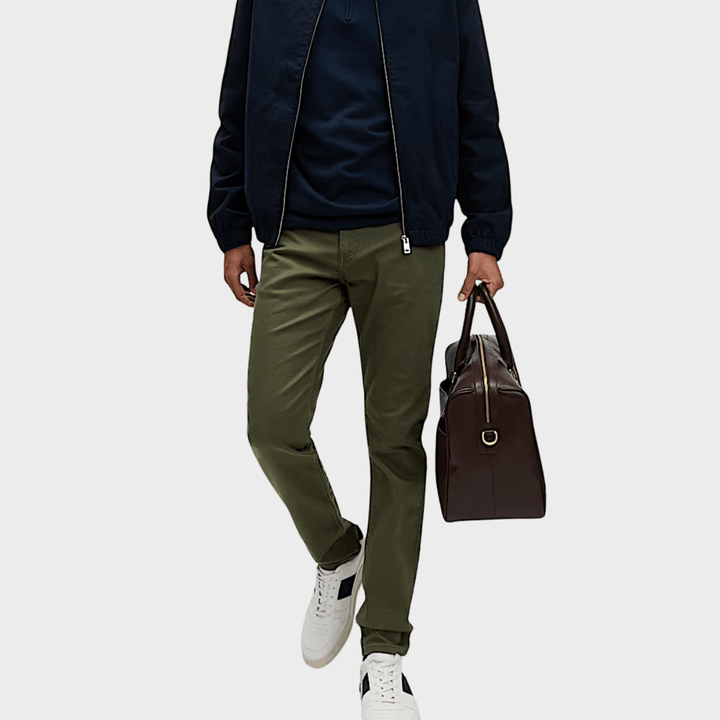 Mens Green Slim Fit Jeans from You Know Who's