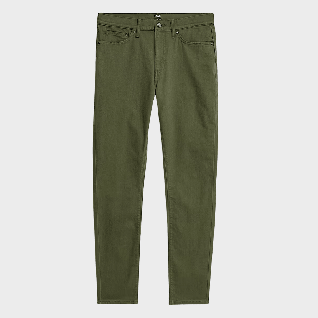 Mens Green Slim Fit Jeans from You Know Who's