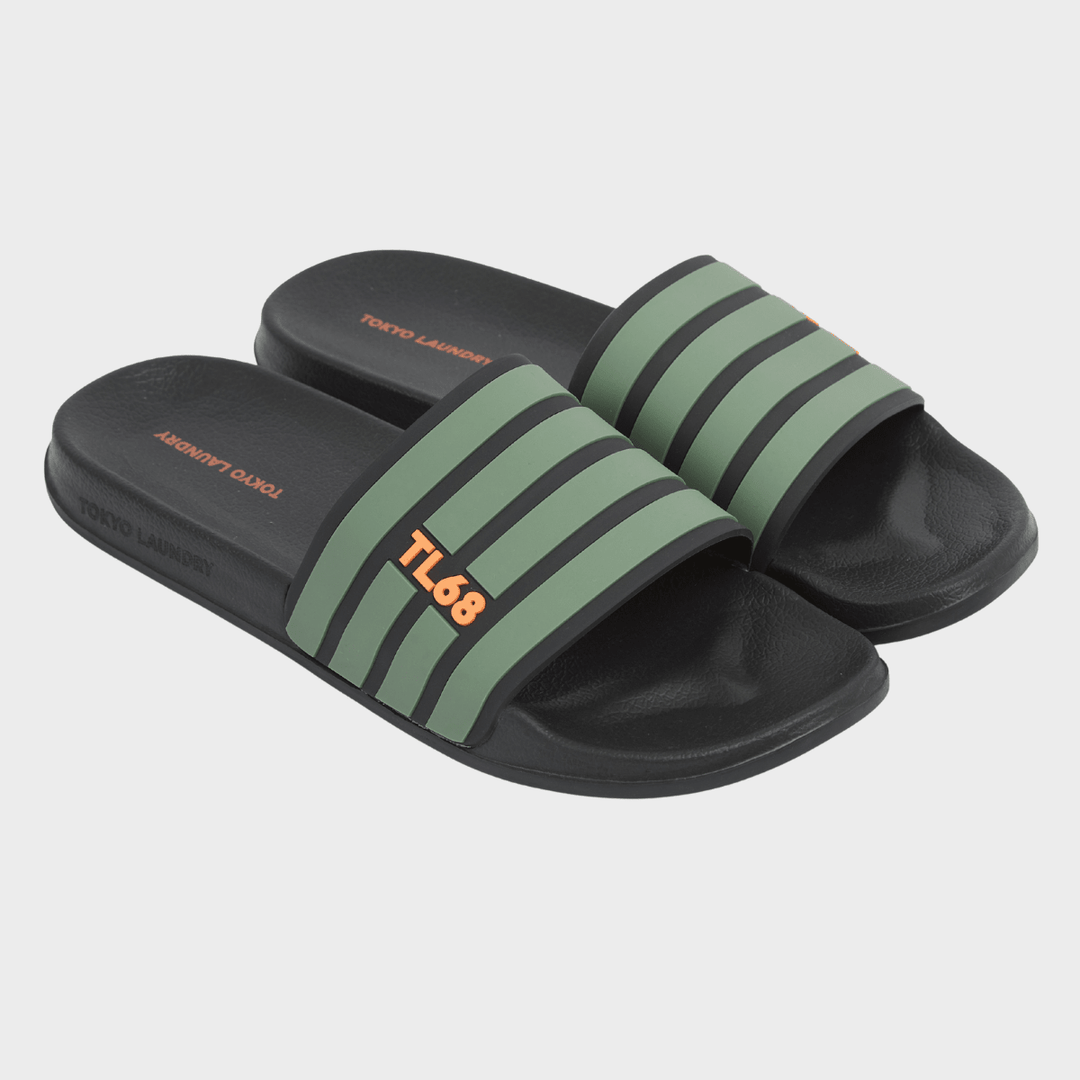 Men's Green Tokyo Laundry Striped Slider from You Know Who's