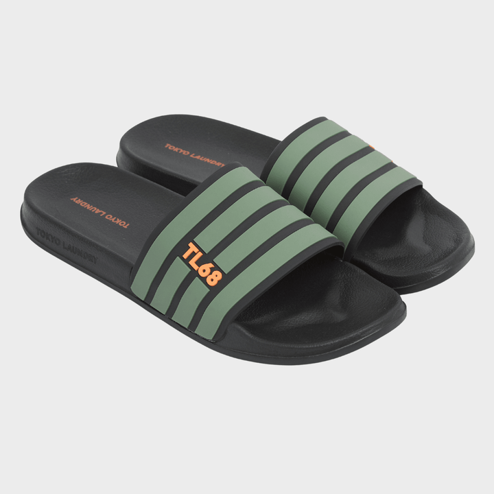 Men's Green Tokyo Laundry Striped Slider from You Know Who's