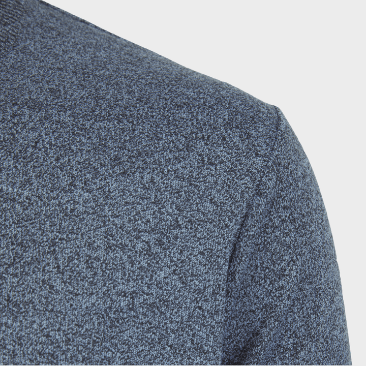 Mens Grey Birdseye Crew Neck Jumper from You Know Who's