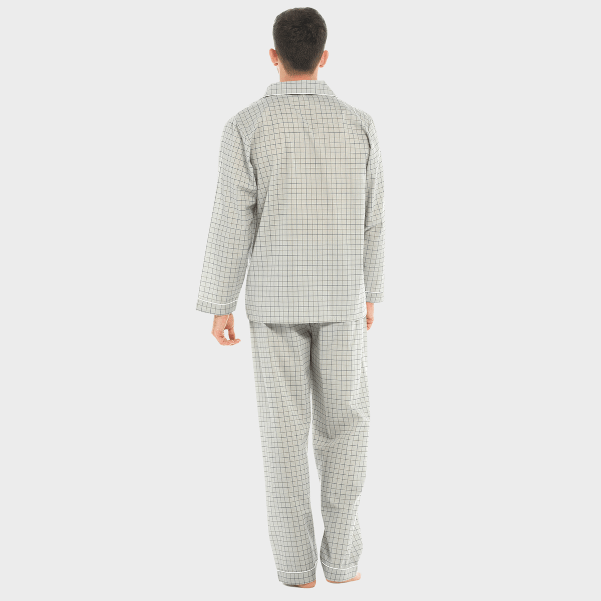 Mens Grey Striped Pyjamas from You Know Who's