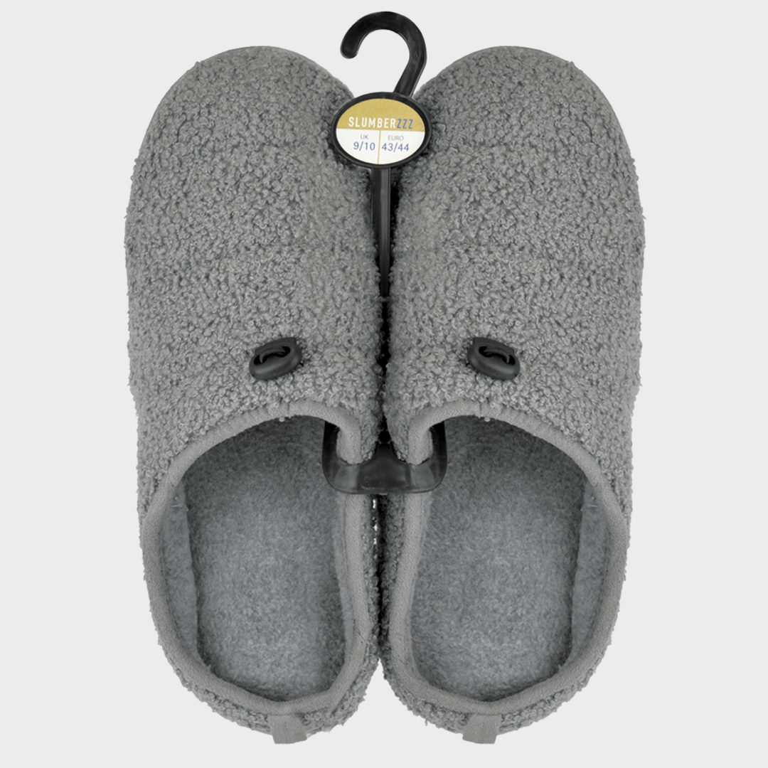 Mens Grey Teddy Fleece Mule from You Know Who's