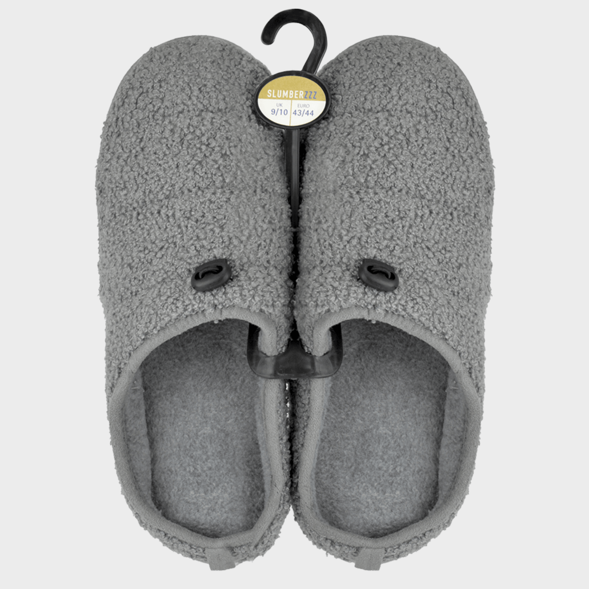 Mens Grey Teddy Fleece Mule from You Know Who's