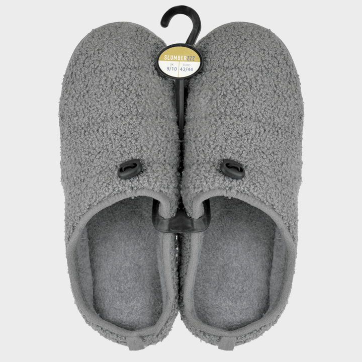 Mens Grey Teddy Fleece Mule from You Know Who's