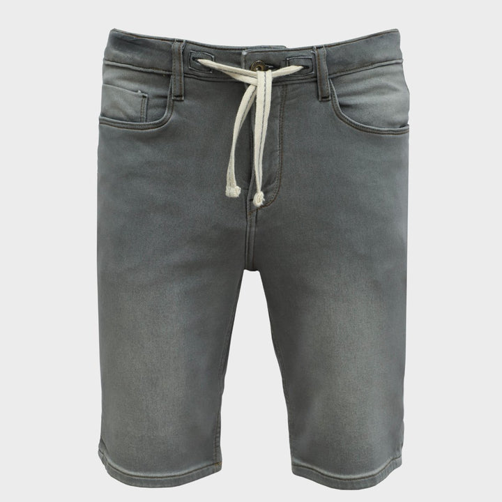 Men`s Grey Wash Denim Shorts from You Know Who's