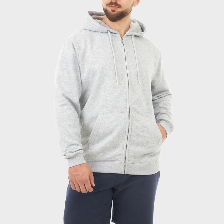 Mens Grey Zip Hoodie from You Know Who's