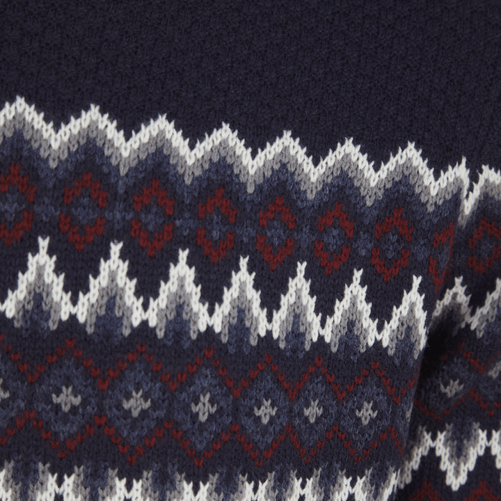 Mens Ink Fairisle Jacquard Jumper from You Know Who's