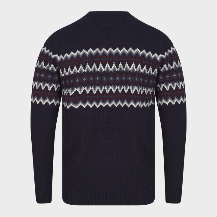 Mens Ink Fairisle Jacquard Jumper from You Know Who's