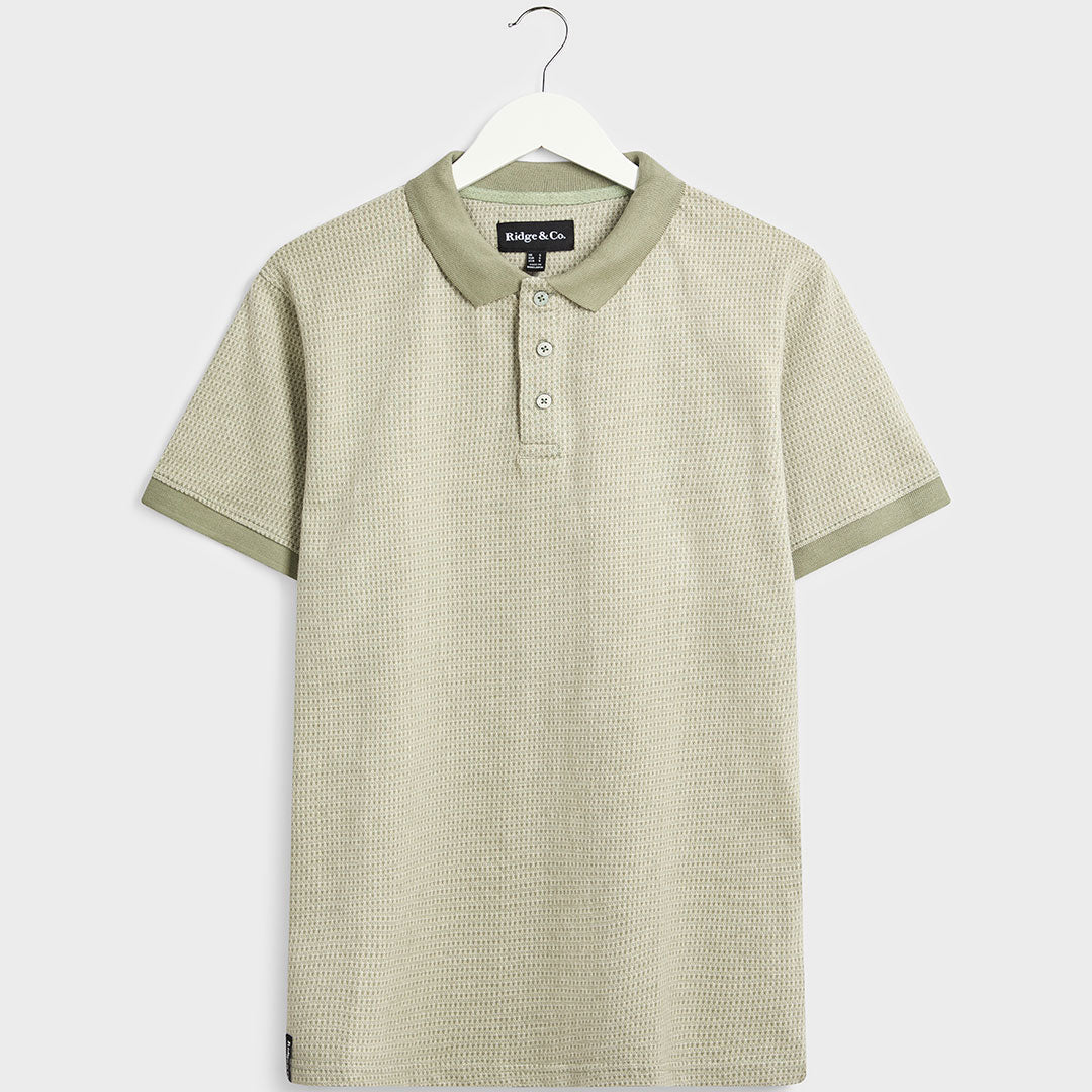 Mens Jacquard Button Polo from You Know Who's