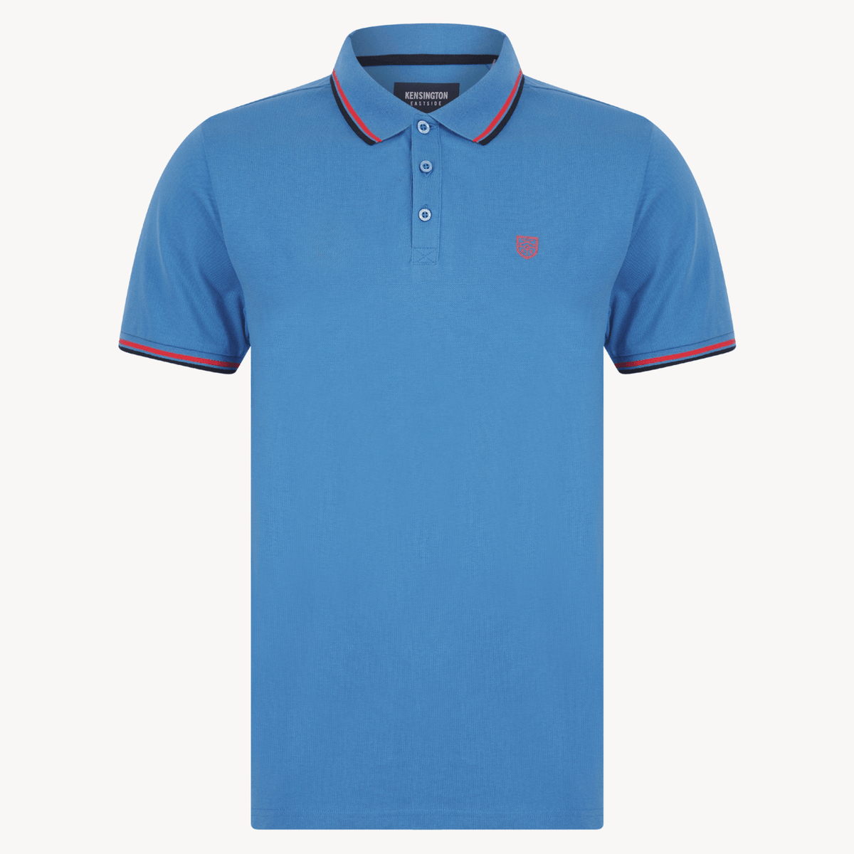 Mens Kensington Blue Yonder Tipped Collar Polo from You Know Who's