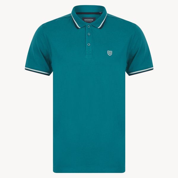 Mens Kensington Colonial Blue Tipped Collar Polo from You Know Who's
