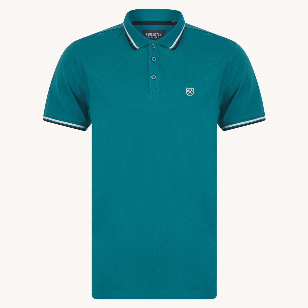 Mens Kensington Colonial Blue Tipped Collar Polo from You Know Who's