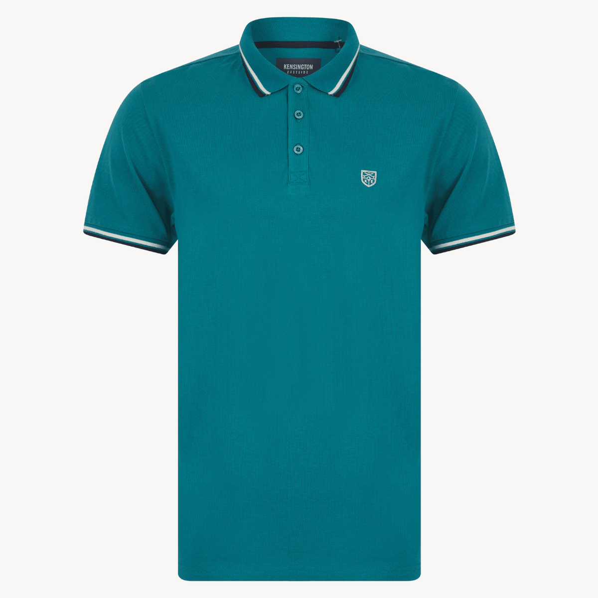 Mens Kensington Colonial Blue Tipped Collar Polo from You Know Who's