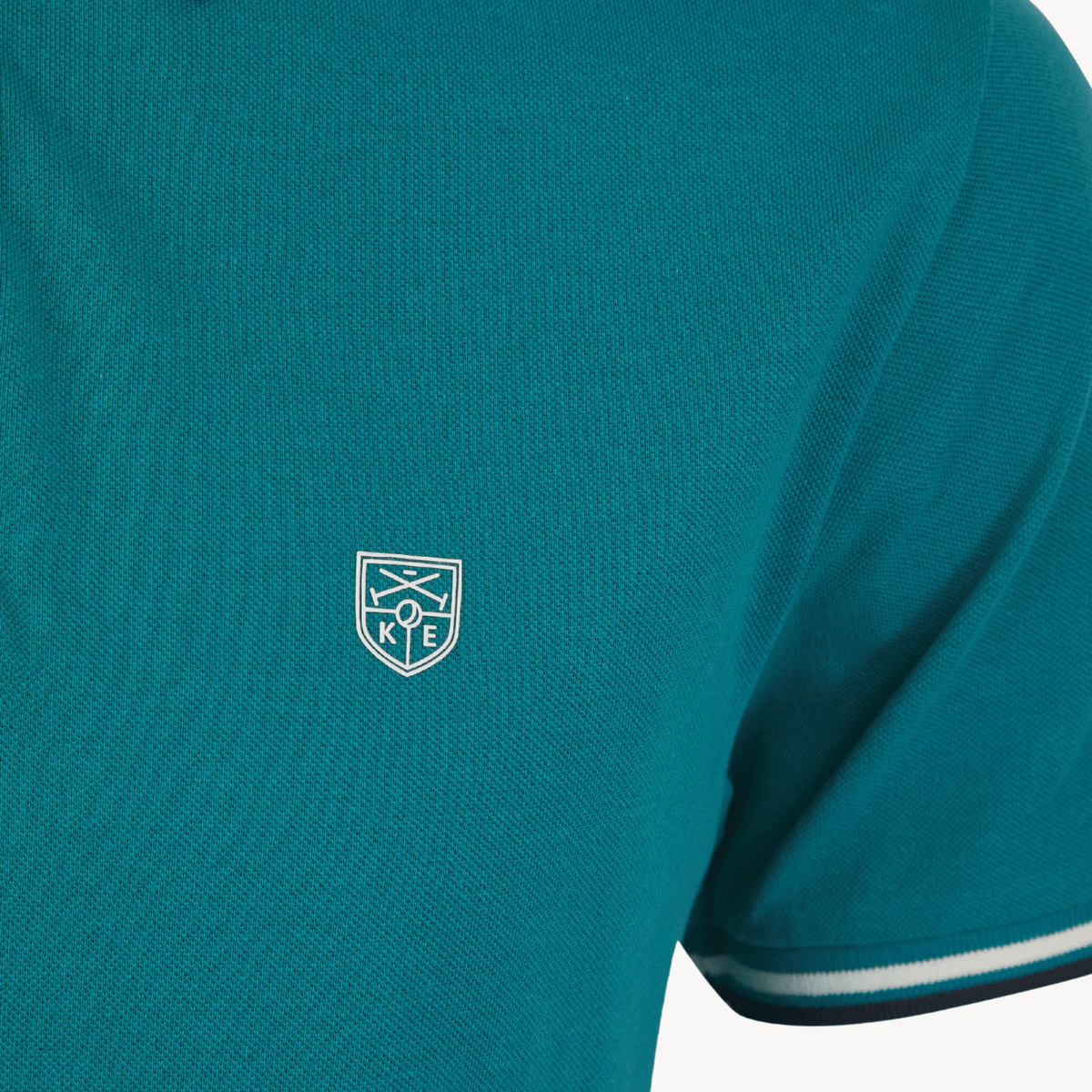 Mens Kensington Colonial Blue Tipped Collar Polo from You Know Who's