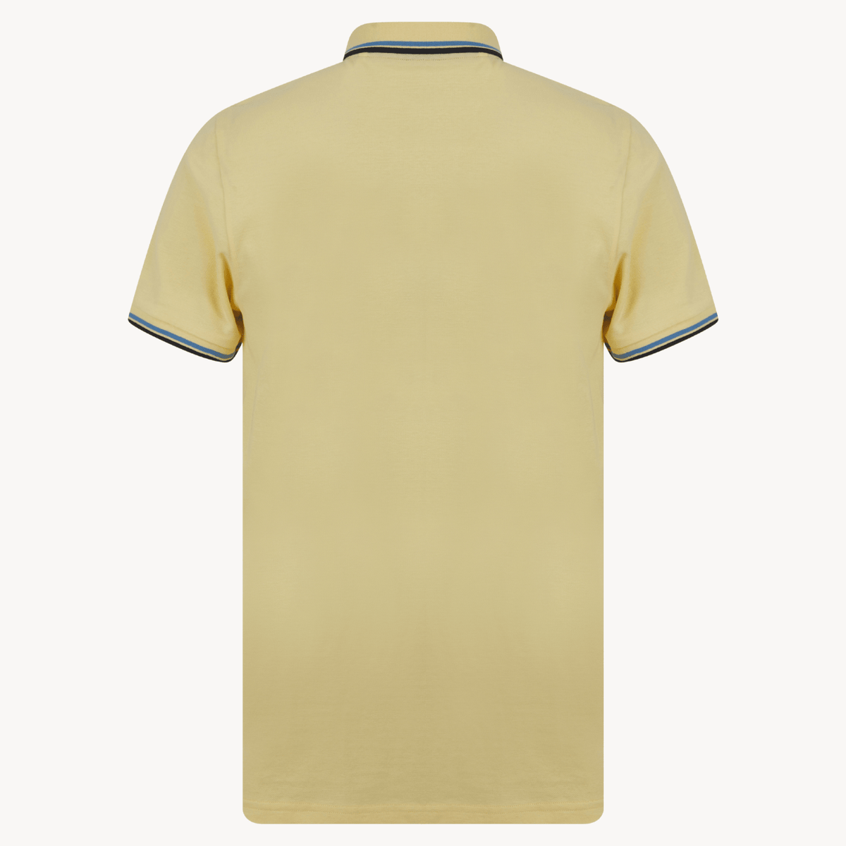 Mens Kensington Yellow Tipped Collar Polo from You Know Who's