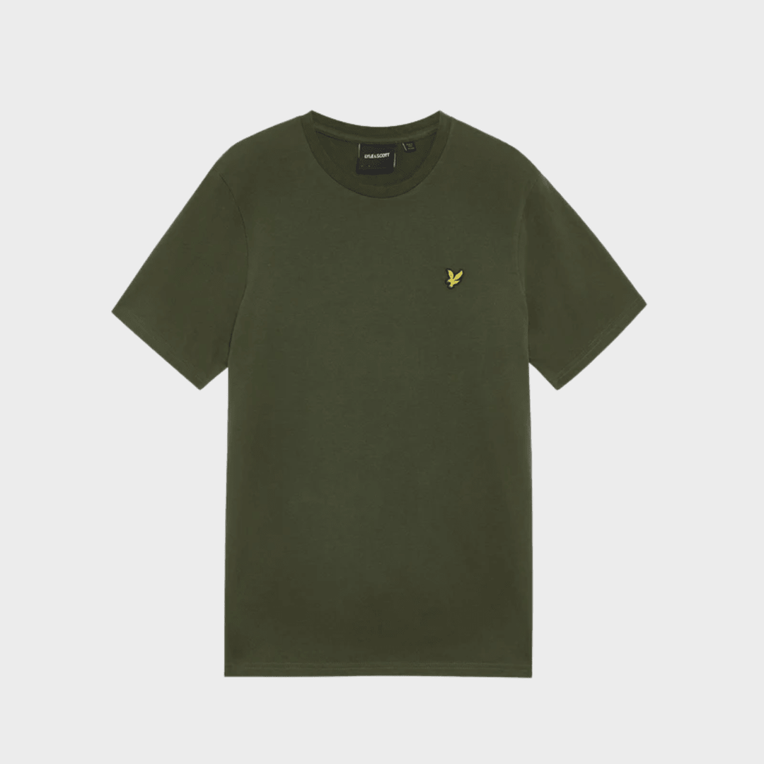 Men's Khaki Lyle & Scott Gold Logo T-shirt from You Know Who's