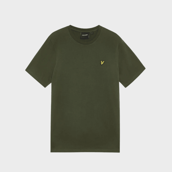 Men's Khaki Lyle & Scott Gold Logo T-shirt from You Know Who's