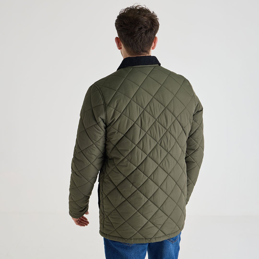 Mens Khaki Quilted Coat from You Know Who's