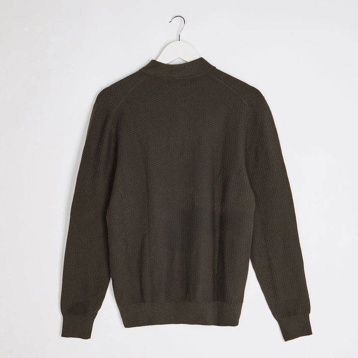Mens Khaki Textured Polo from You Know Who's