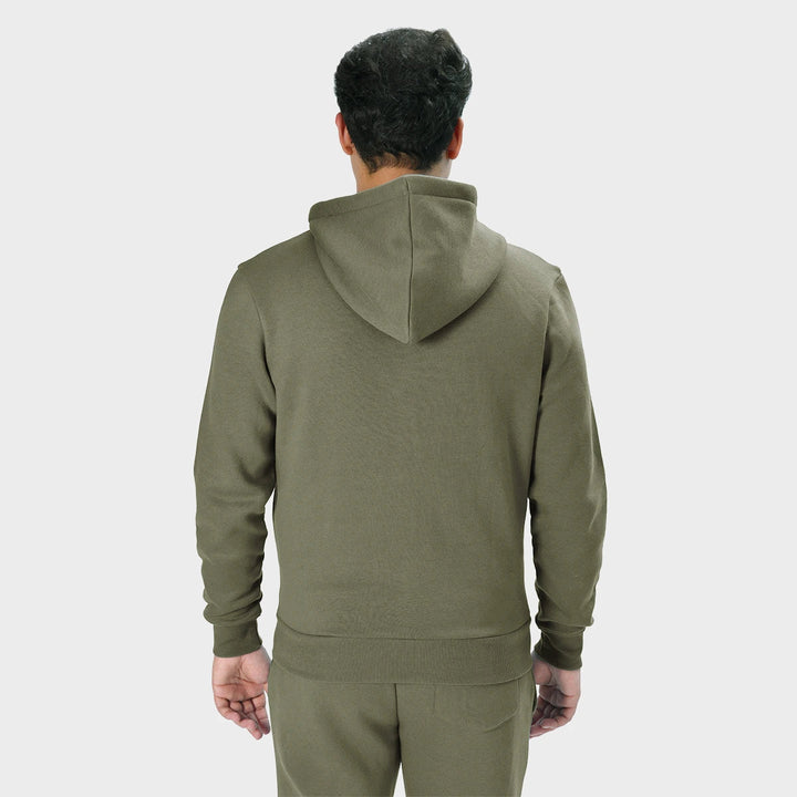 Mens Khaki Zip Hoodie from You Know Who's