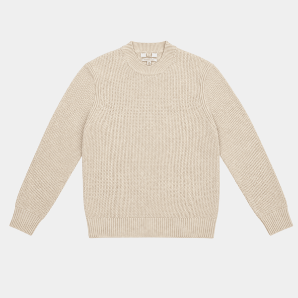Mens Lambswool Chunky Knit Crew from You Know Who's