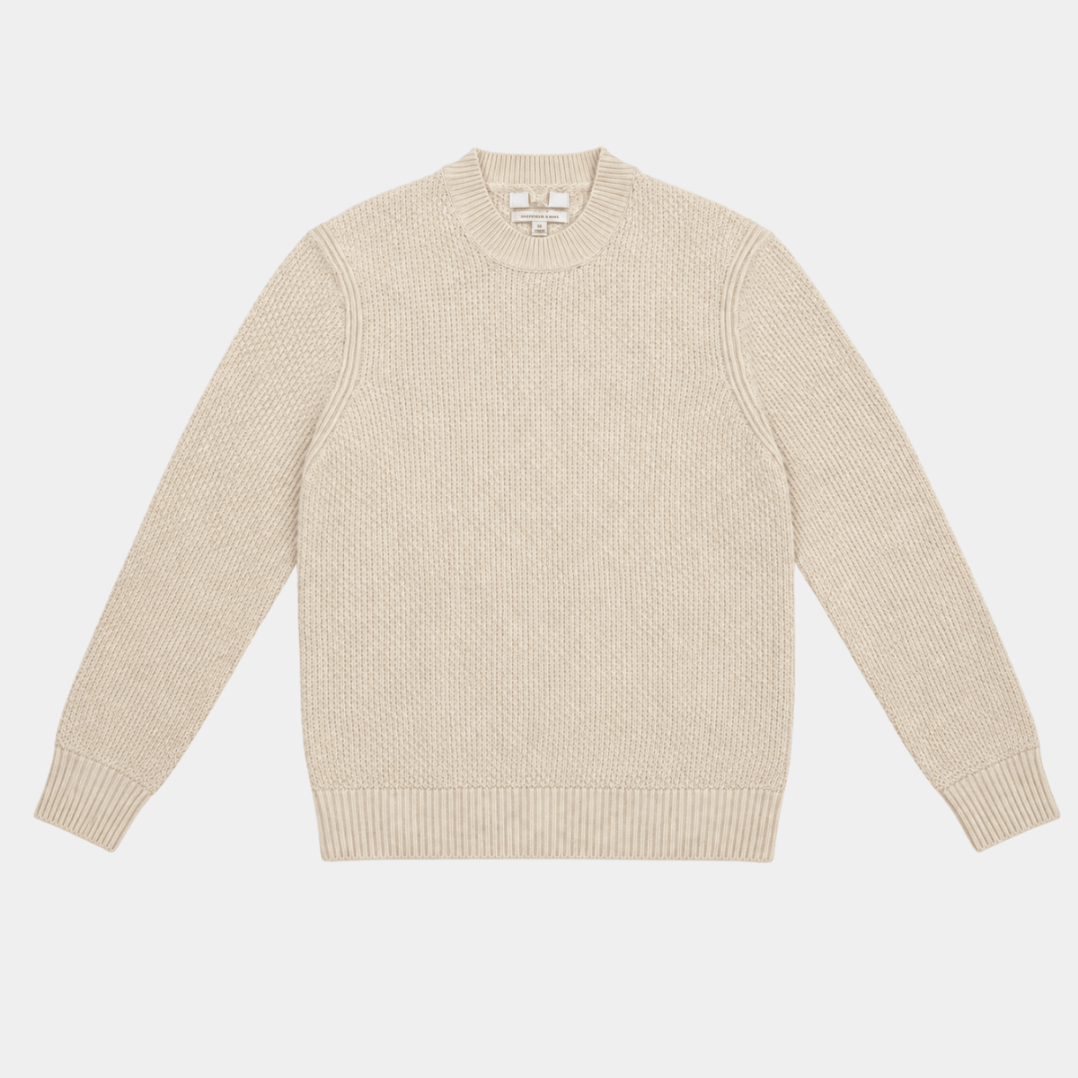 Mens Lambswool Chunky Knit Crew from You Know Who's