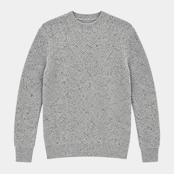 Mens Lambswool Chunky Knit Crew from You Know Who's