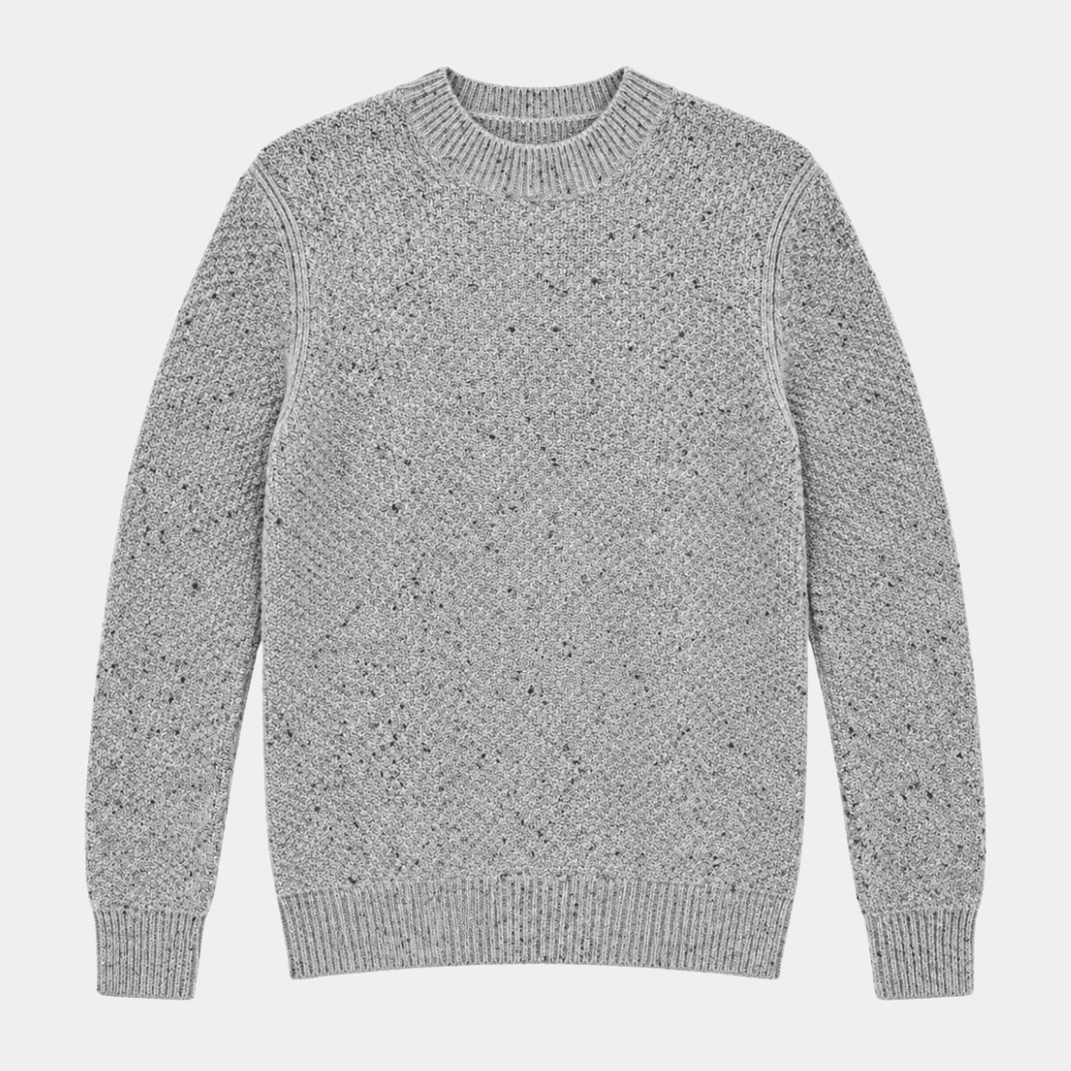 Mens Lambswool Chunky Knit Crew from You Know Who's