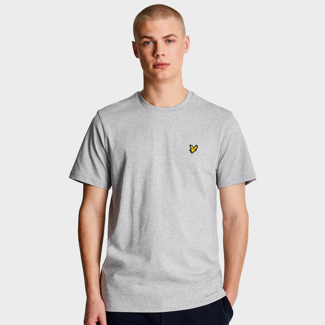 Men's Light Grey Lyle & Scott Gold Logo T-shirt from You Know Who's