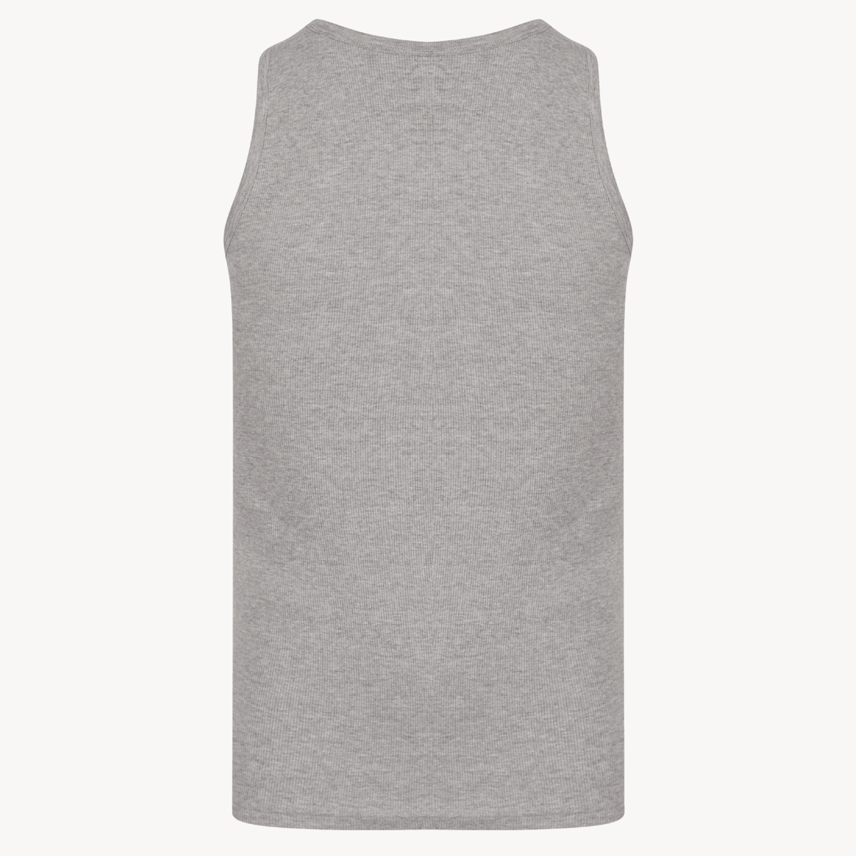 Mens Light Grey Ribbed Vest from You Know Who's