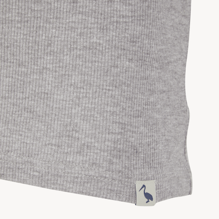 Mens Light Grey Ribbed Vest from You Know Who's