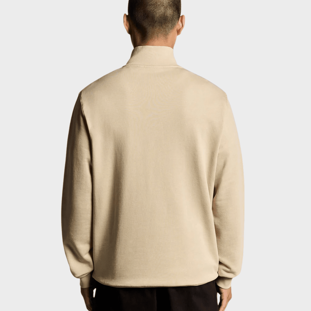 Mens Lyle & Scott 1/4 Zip Beige from You Know Who's
