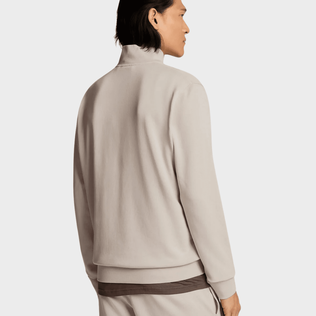 Mens Lyle & Scott 1/4 Zip Beige Tonal from You Know Who's