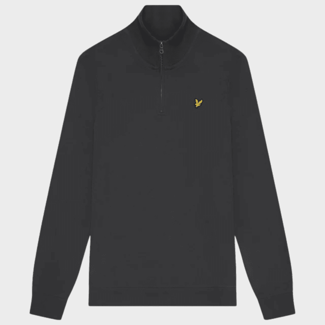 Mens Lyle & Scott 1/4 Zip Charcoal from You Know Who's