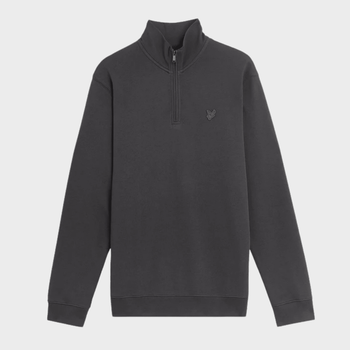 Mens Lyle & Scott 1/4 Zip Charcoal Tonal from You Know Who's
