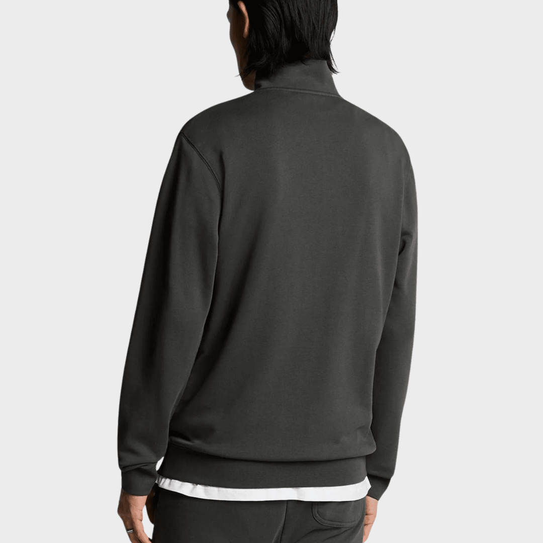 Mens Lyle & Scott 1/4 Zip Charcoal Tonal from You Know Who's