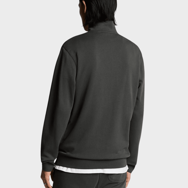 Mens Lyle & Scott 1/4 Zip Charcoal Tonal from You Know Who's