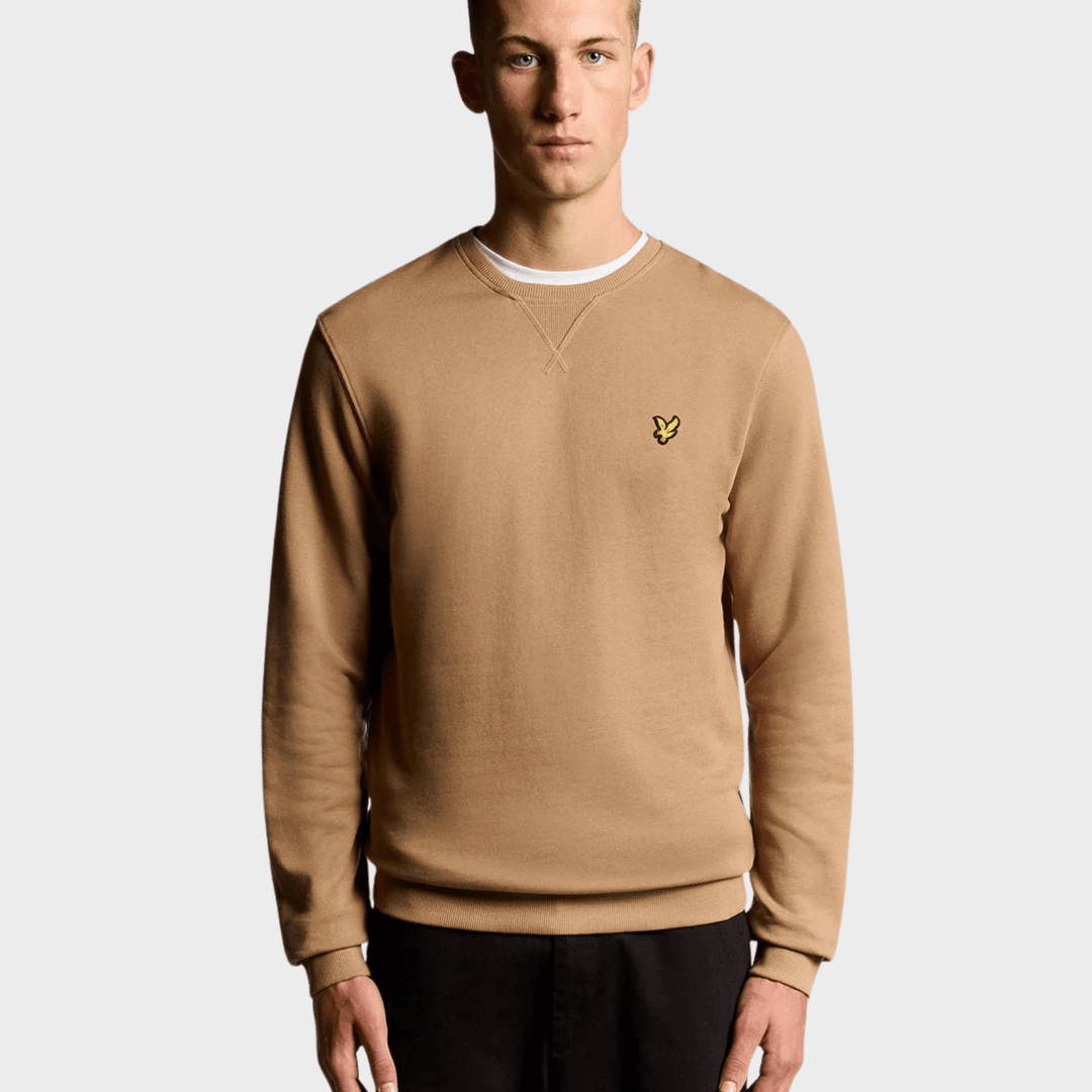 Mens Lyle & Scott Sweater Camel from You Know Who's
