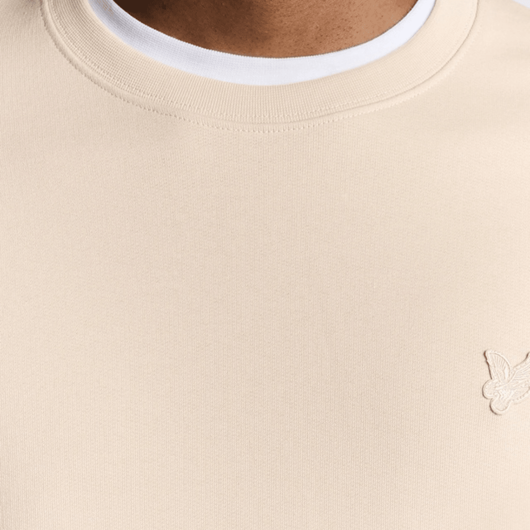 Mens Lyle & Scott Tonal Sweater Beige from You Know Who's