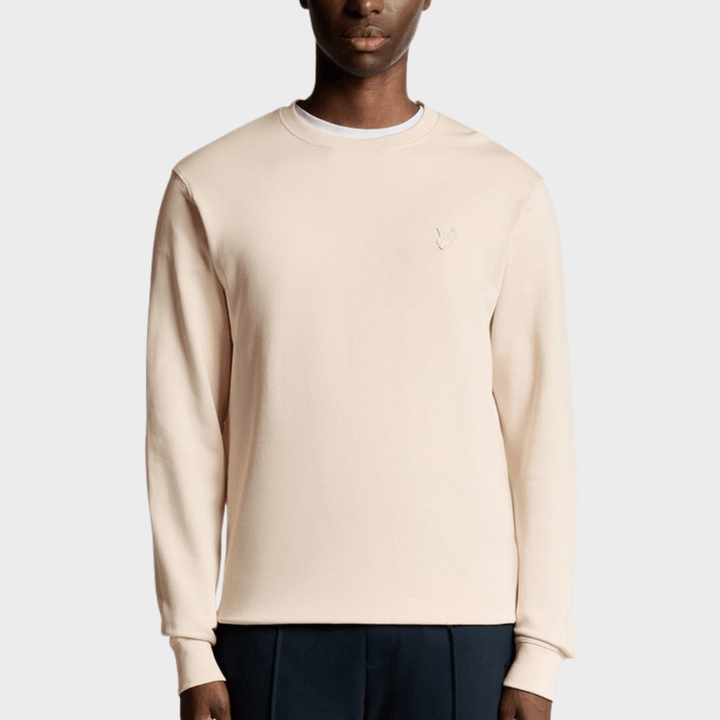 Mens Lyle & Scott Tonal Sweater Beige from You Know Who's