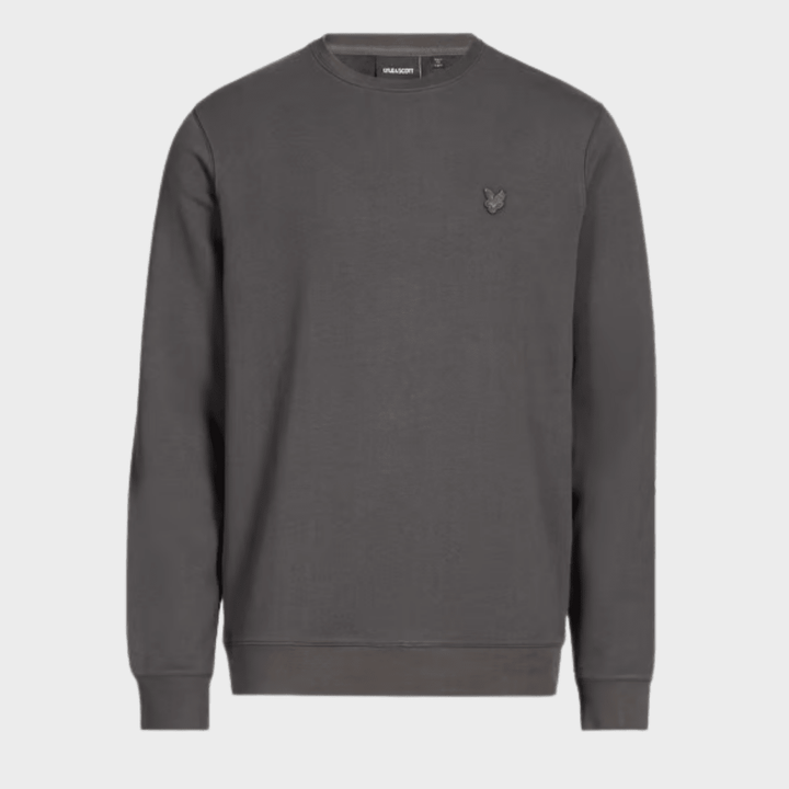 Mens Lyle & Scott Tonal Sweater Charcoal from You Know Who's