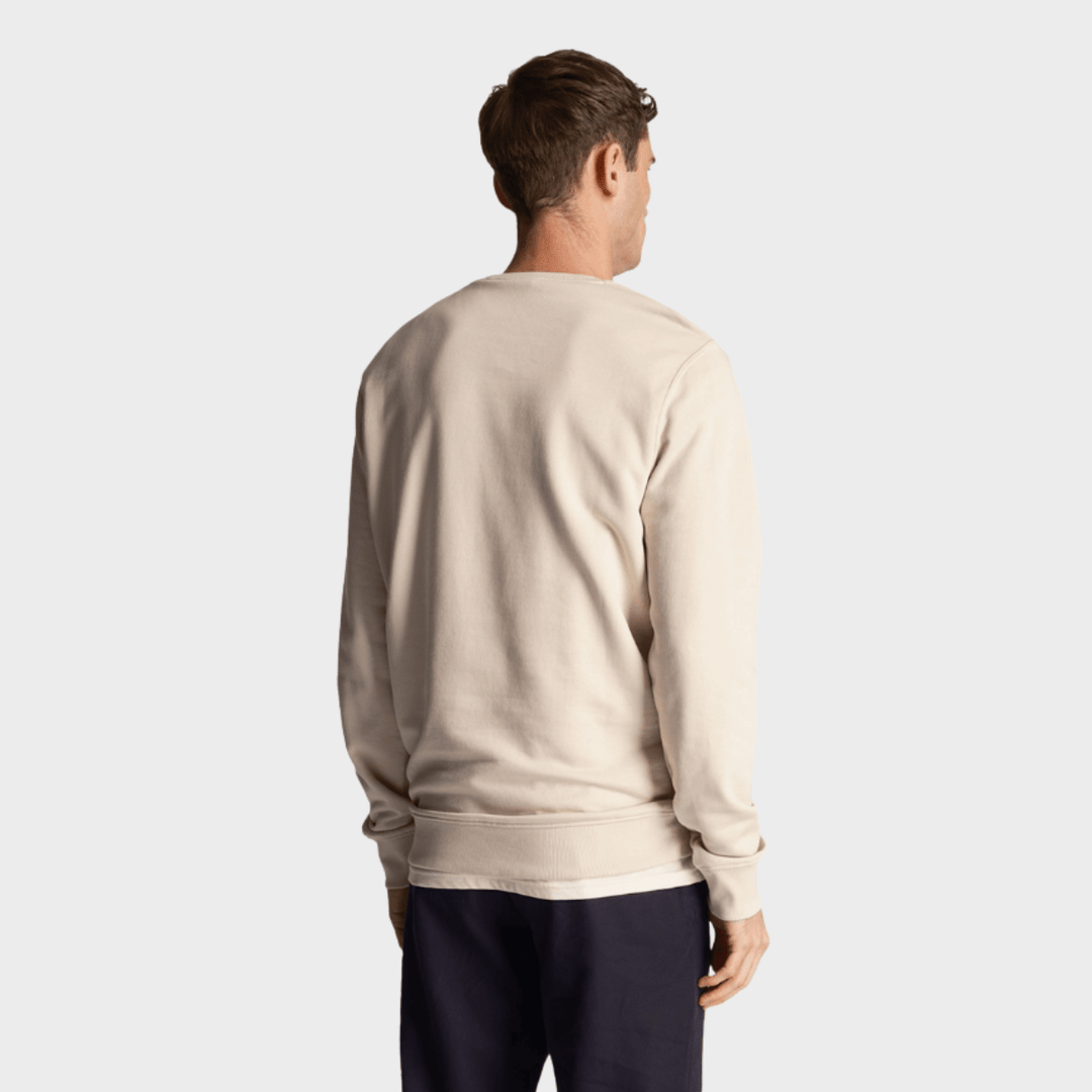 Mens Lyle & Scott Tonal Sweater Cream from You Know Who's