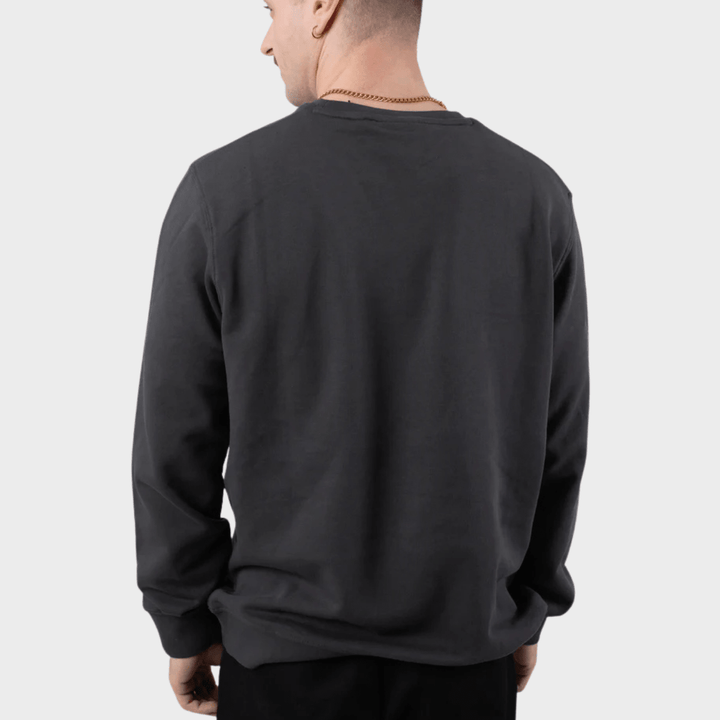 Mens Lyle & Scott Tonal Sweater Dark Grey from You Know Who's