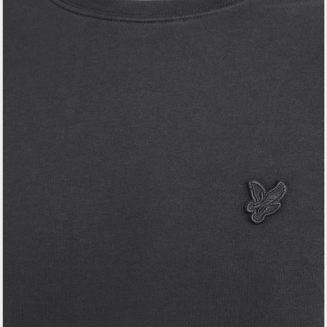 Mens Lyle & Scott Tonal Sweater Dark Grey from You Know Who's