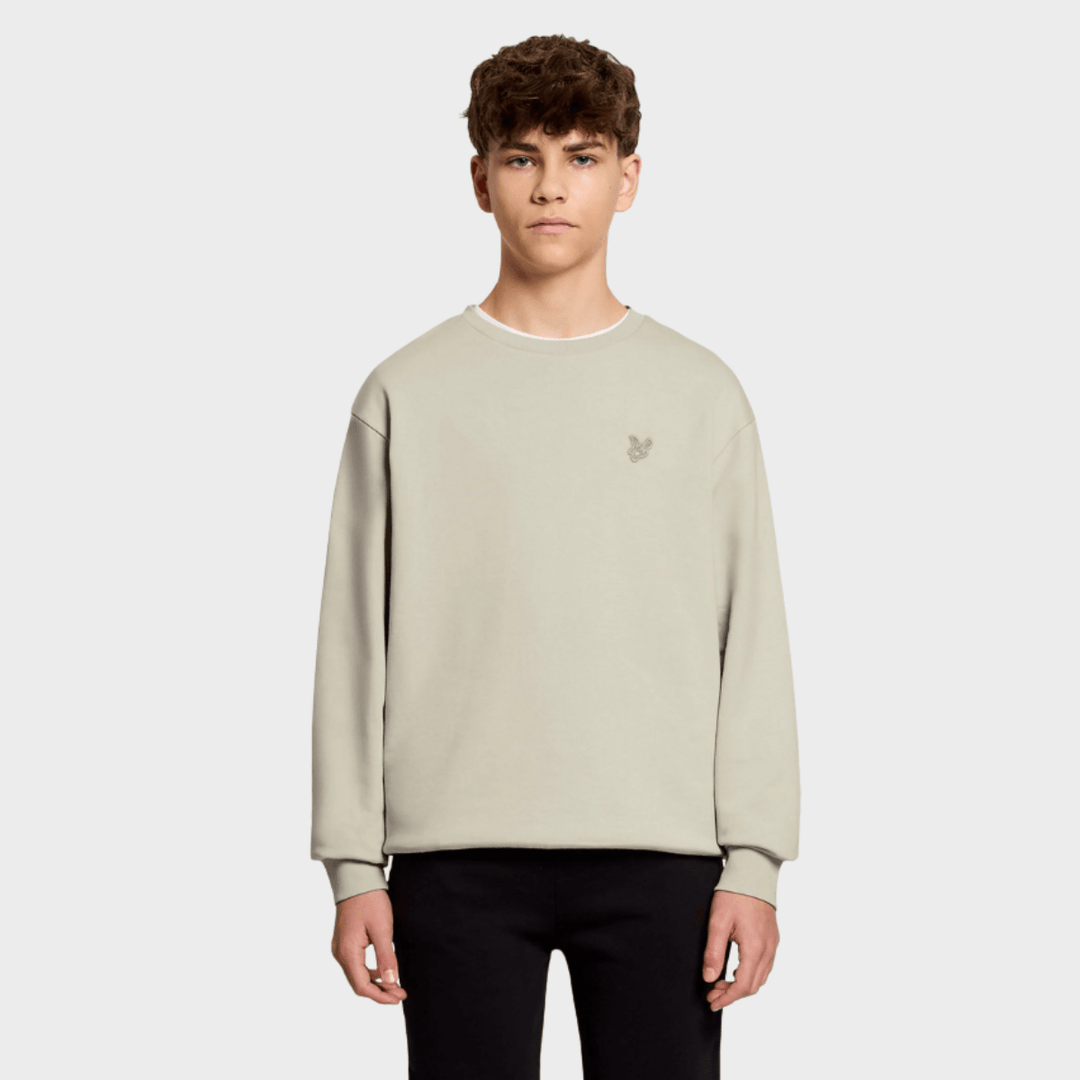 Mens Lyle & Scott Tonal Sweater Taupe from You Know Who's